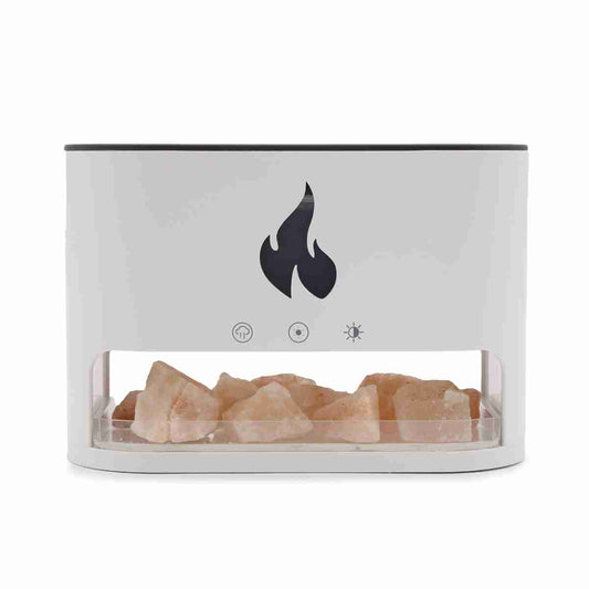 Humidificador / Difusor de aromaterapia Almalux® con sal de roca efecto llama -  difusor ultrasónico de aceite esencial