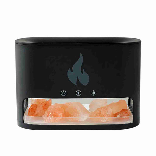 Humidificador / Difusor de aromaterapia Almalux® con sal de roca efecto llama -  difusor ultrasónico de aceite esencial