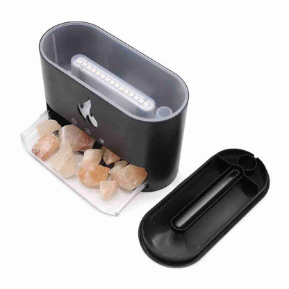 Humidificador / Difusor de aromaterapia Almalux® con sal de roca efecto llama -  difusor ultrasónico de aceite esencial