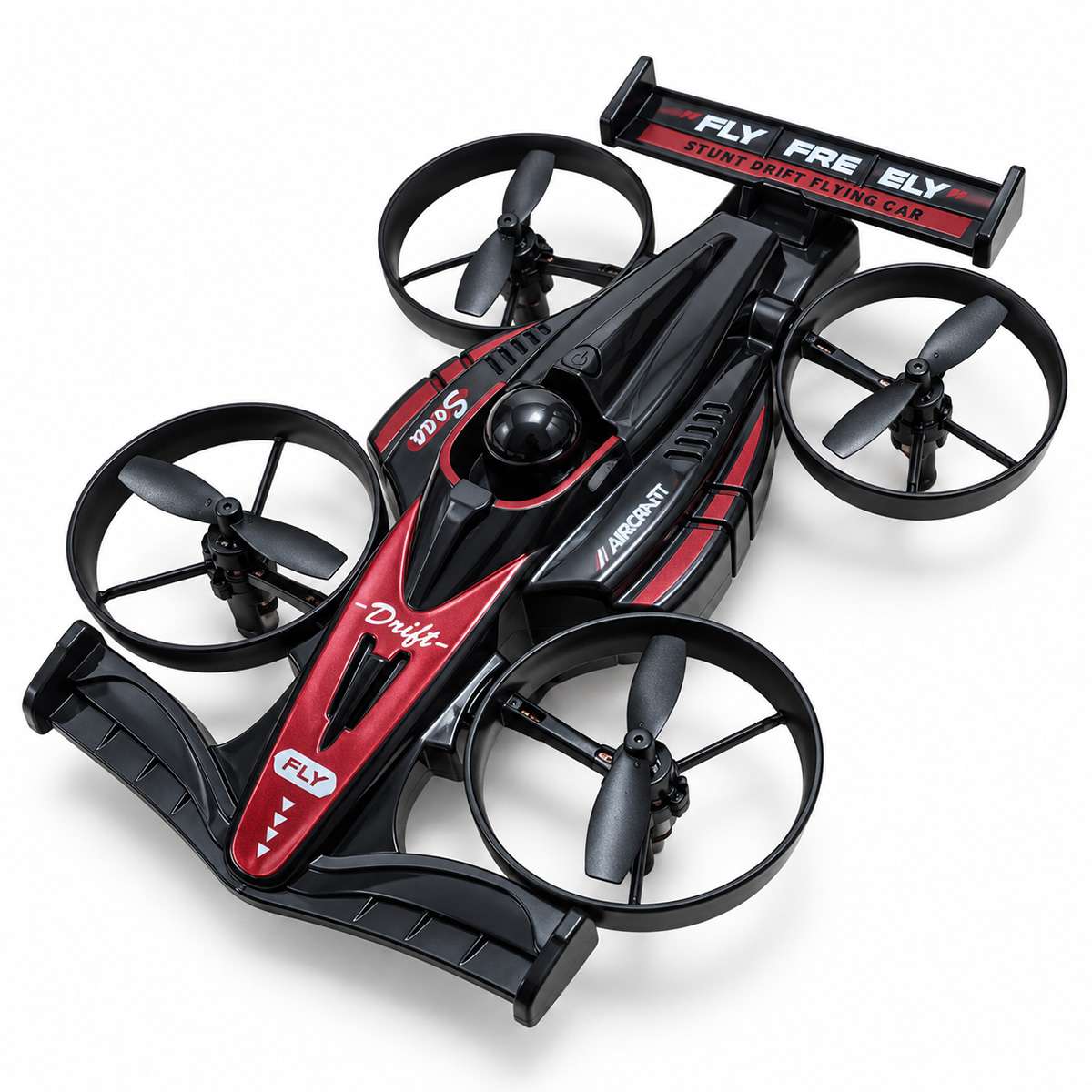 Almalux® Dron Coche Volador RC 2 en 1 2.4 GHz con Control Remoto, Volteretas 360°, Despegue y Aterrizaje Automático, 3 Velocidades y Carga USB