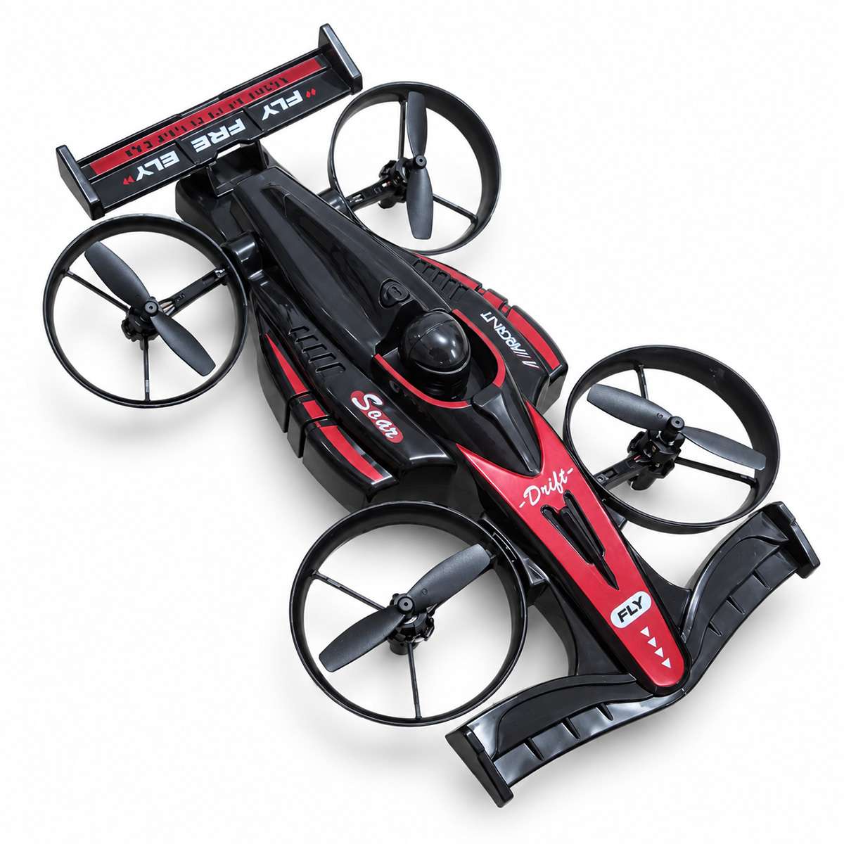 Almalux® Dron Coche Volador RC 2 en 1 2.4 GHz con Control Remoto, Volteretas 360°, Despegue y Aterrizaje Automático, 3 Velocidades y Carga USB
