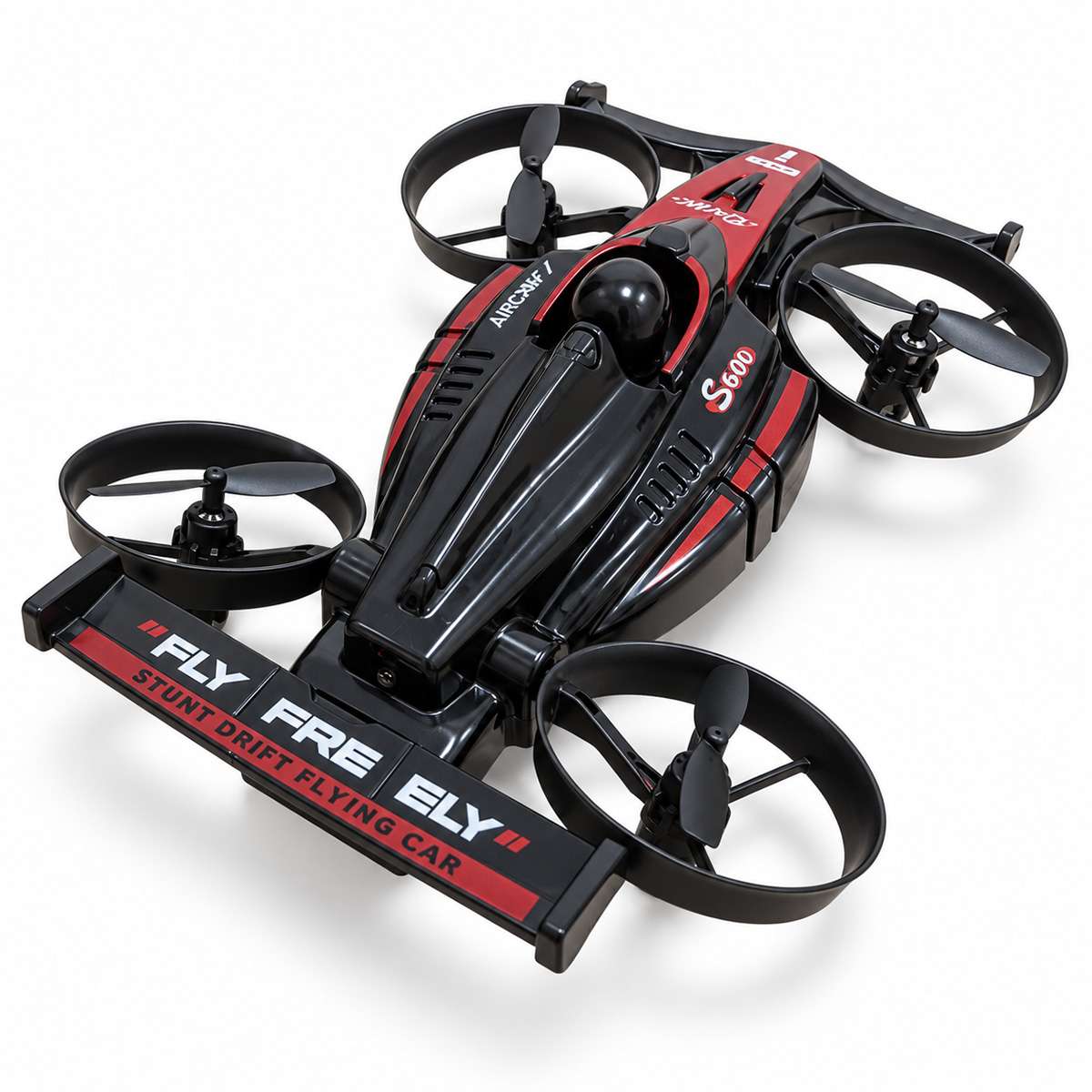 Almalux® Dron Coche Volador RC 2 en 1 2.4 GHz con Control Remoto, Volteretas 360°, Despegue y Aterrizaje Automático, 3 Velocidades y Carga USB