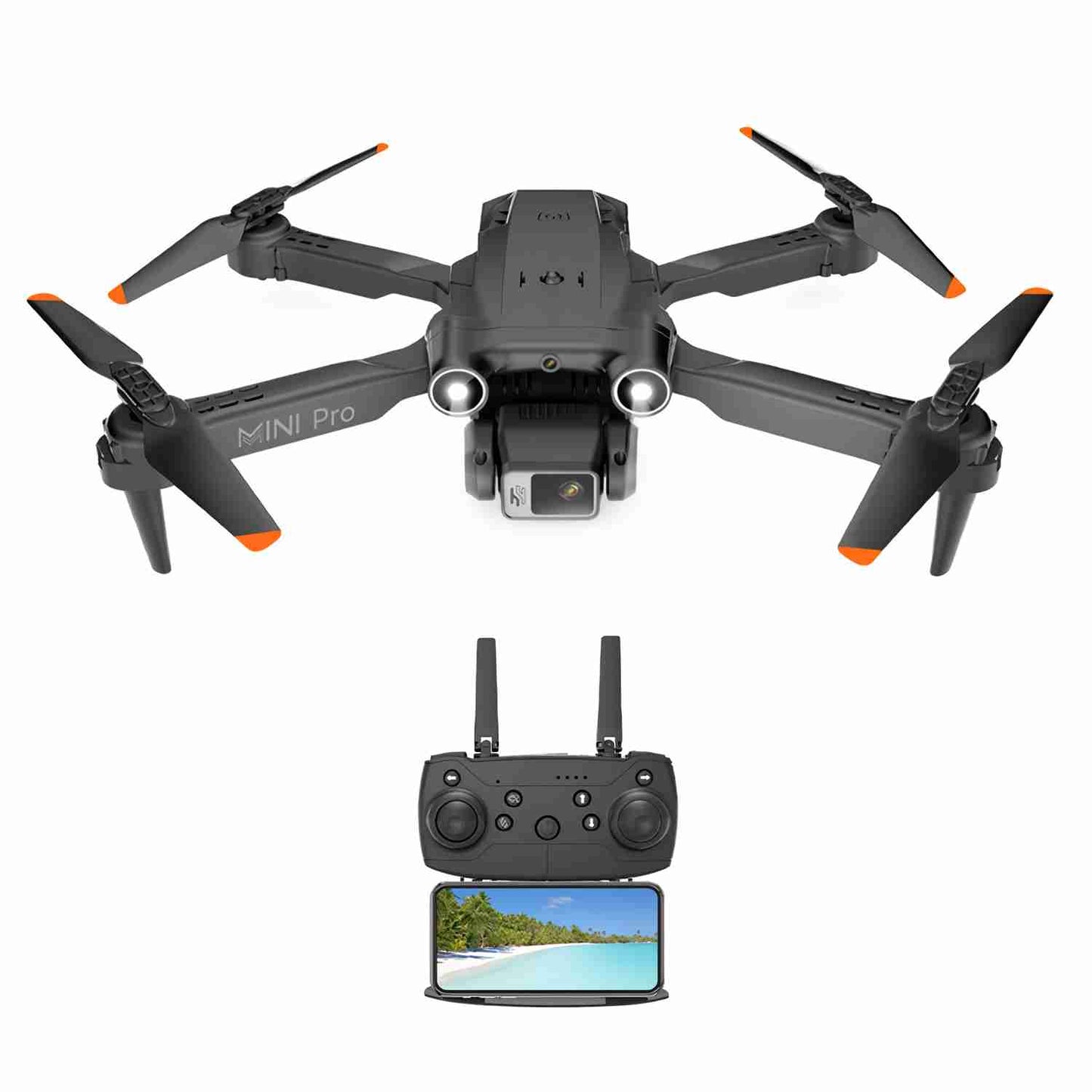DRON CUADRICOPTERO Almalux® E63 Mini Pro CON CAMARA DUAL 4K FOTO Y VIDEO -  2.4g WiFi -  Evita los Obstáculos