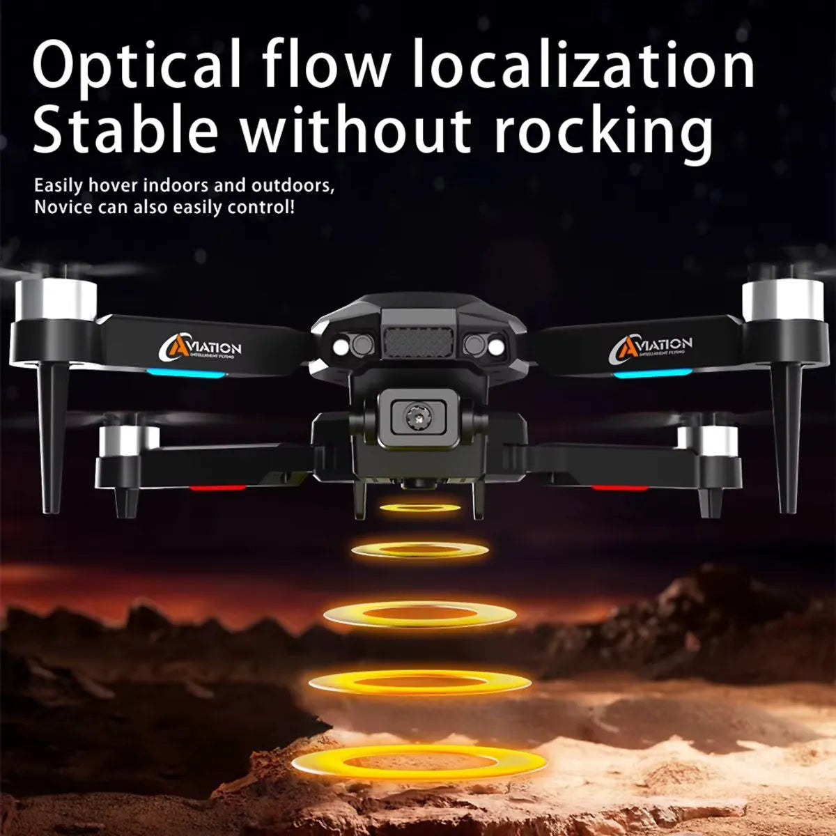 Dron Almalux® F205 con Cámara Dual 4K HD – Control Remoto con Pantalla, Motor Sin Escobillas, FPV Wifi y Giro 360°