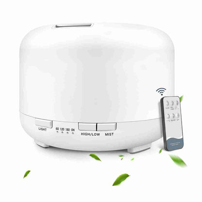 Difusor de Aceites Esenciales -  Humidificador de Aire Ultrasónico FT818 con Control Remoto de 500ml