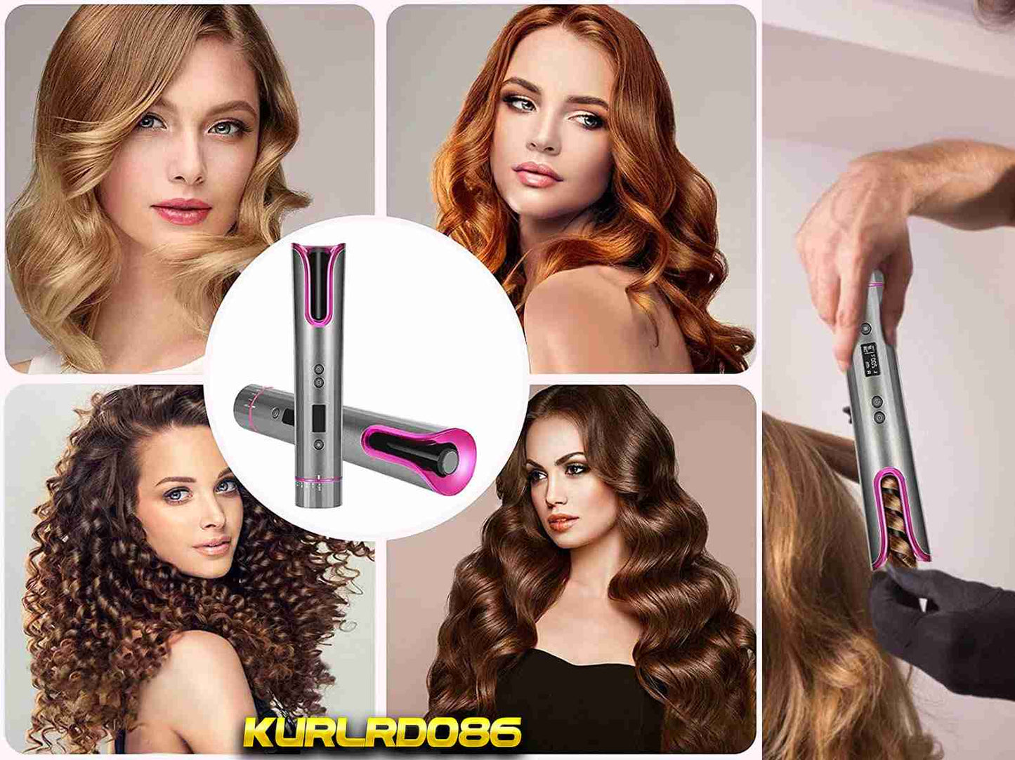 Rizador de Pelo de Cerámica Moldeador Rizos Ondas Almalux® RIZARD086