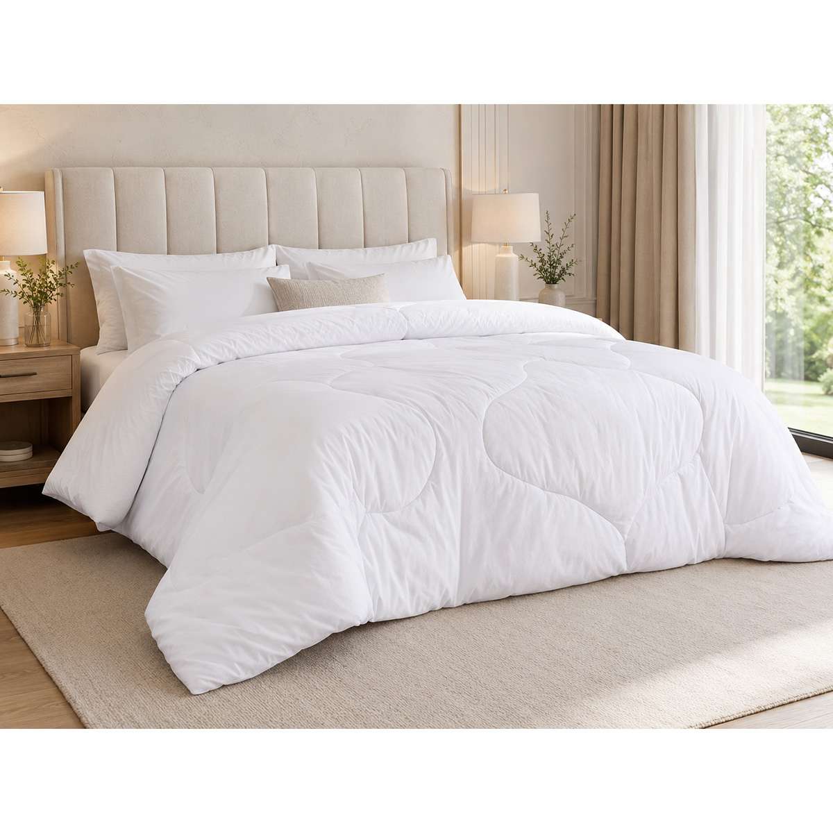 Edredón Almalux® 220 x 240 cm con Bolsa al Vacío Bajo Cama, Fibra Siliconada 6D 300 g/m²