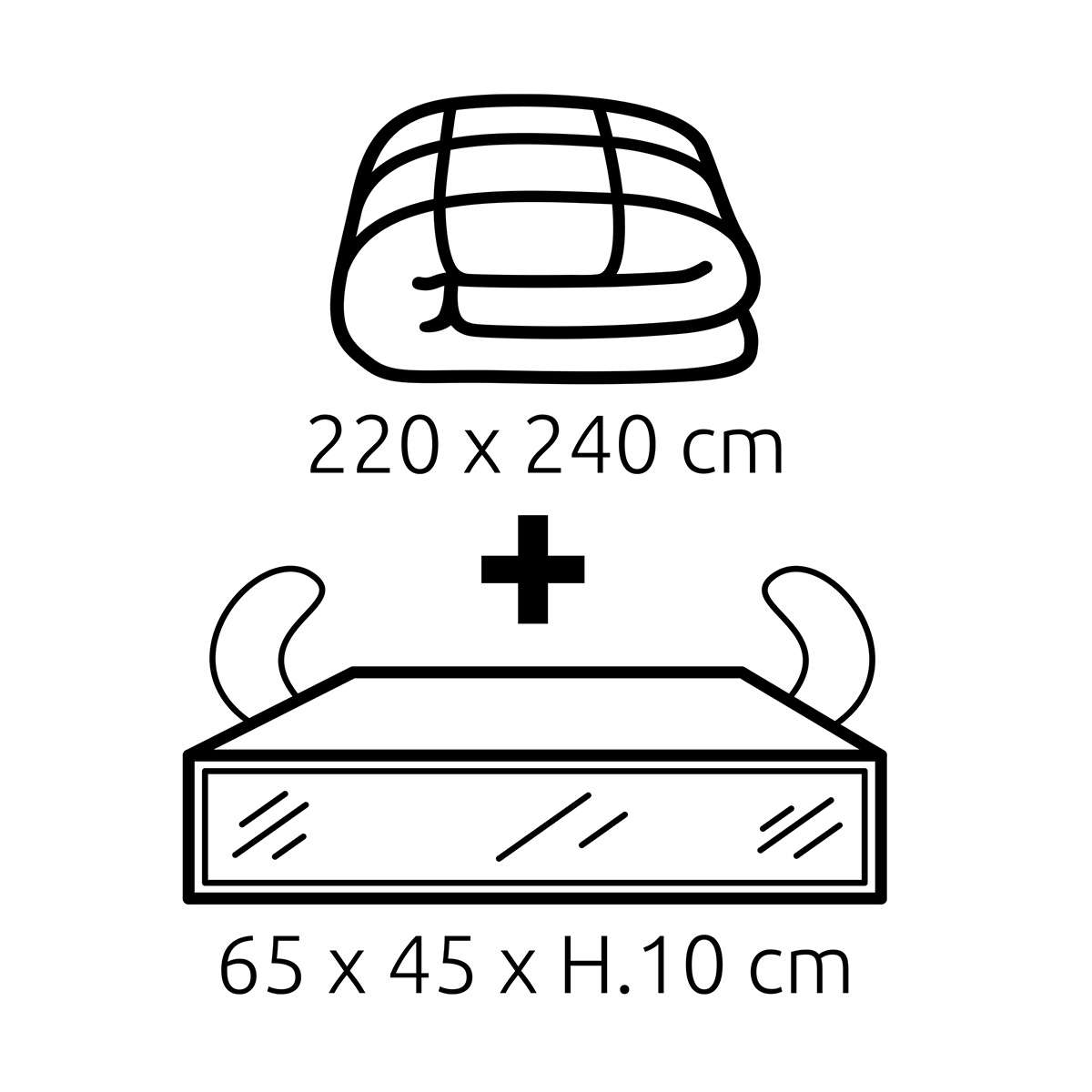 Edredón Almalux® 220 x 240 cm con Bolsa al Vacío Bajo Cama, Fibra Siliconada 6D 300 g/m²