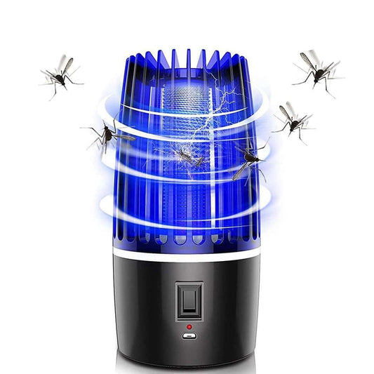 Lámpara Mata Mosquitos Eléctrica Almalux® Recargable con Luz Nocturna LED, Trampa para Insectos Interior y Exterior