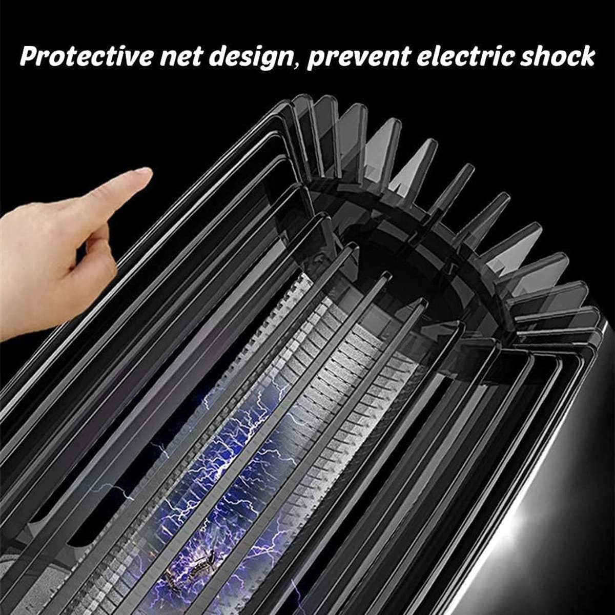 Lámpara Mata Mosquitos Eléctrica Almalux® Recargable con Luz Nocturna LED, Trampa para Insectos Interior y Exterior