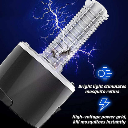 Lámpara Mata Mosquitos Eléctrica Almalux® Recargable con Luz Nocturna LED, Trampa para Insectos Interior y Exterior