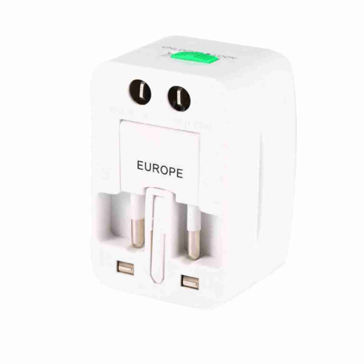 Adaptador Enchufe Universal Almalux® Todo en Uno: Carga tus dispositivos en cualquier lugar del mundo