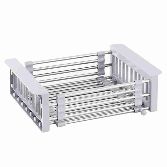 Escurridor de platos Almalux® extensible sobre el fregadero -  colador expandible para frutas y verduras -  cesta para cocina