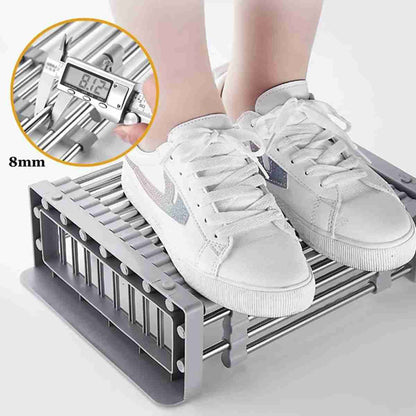 Escurridor de platos Almalux® extensible sobre el fregadero -  colador expandible para frutas y verduras -  cesta para cocina
