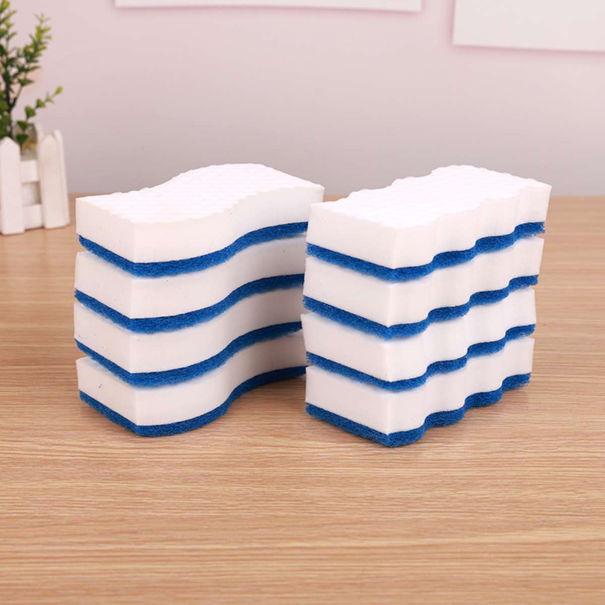 Esponja Mágica Almalux® Pack 12 Unidades de Melamina 12 x 6 x 3 cm para Limpieza Multiusos