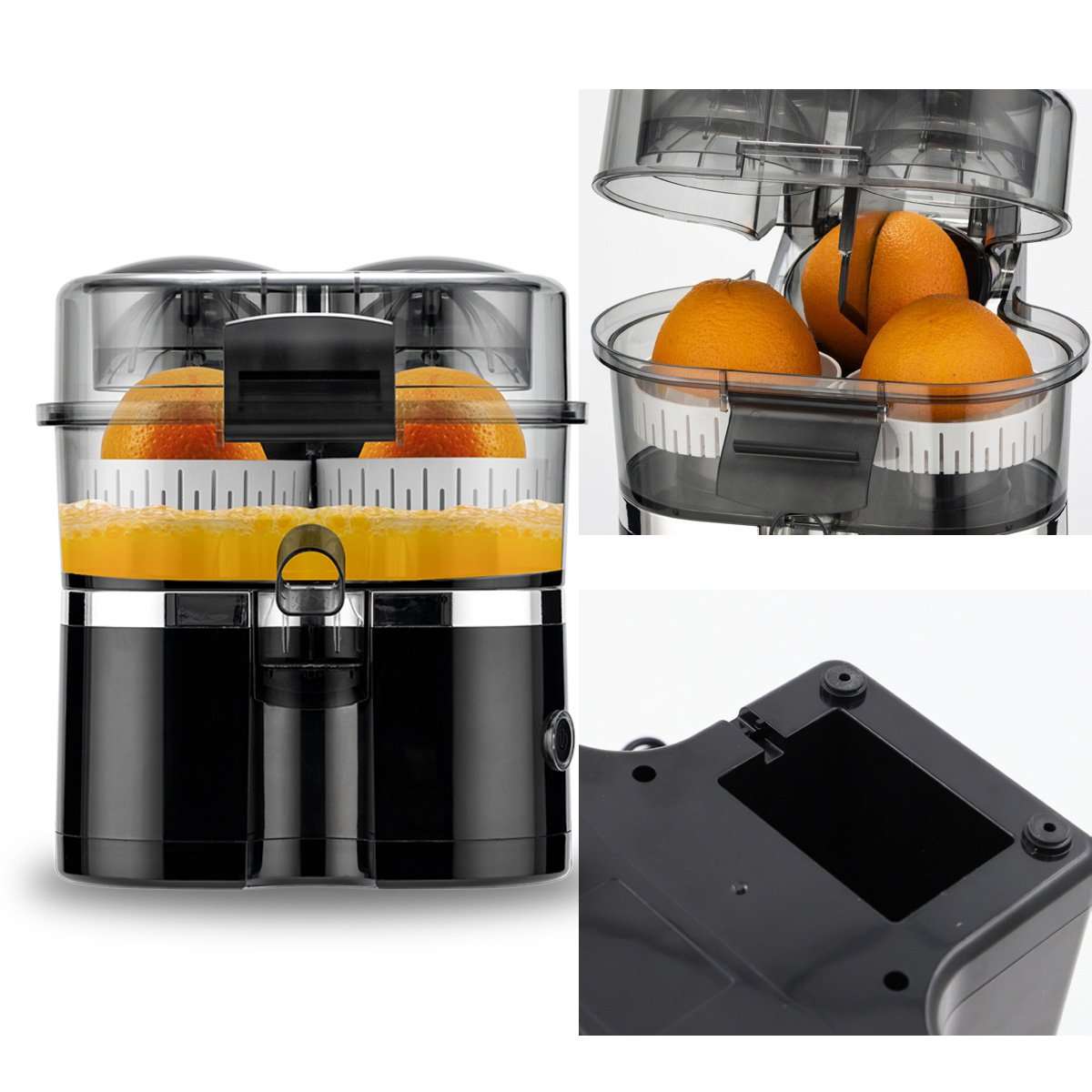 Exprimidor Eléctrico de doble cabezal Almalux® "Dual Extremme Juicer", 100W, 15000 RPM – Máxima Extracción y Comodidad
