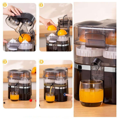 Exprimidor Eléctrico de doble cabezal Almalux® "Dual Extremme Juicer", 100W, 15000 RPM – Máxima Extracción y Comodidad