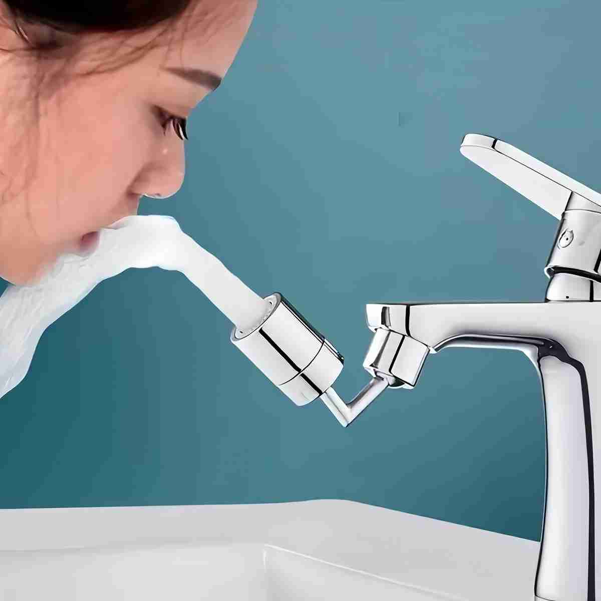 Extensor de Grifo giratorio Almalux® de 720 grados con filtro de agua -  anti-salpicaduras -  economizador