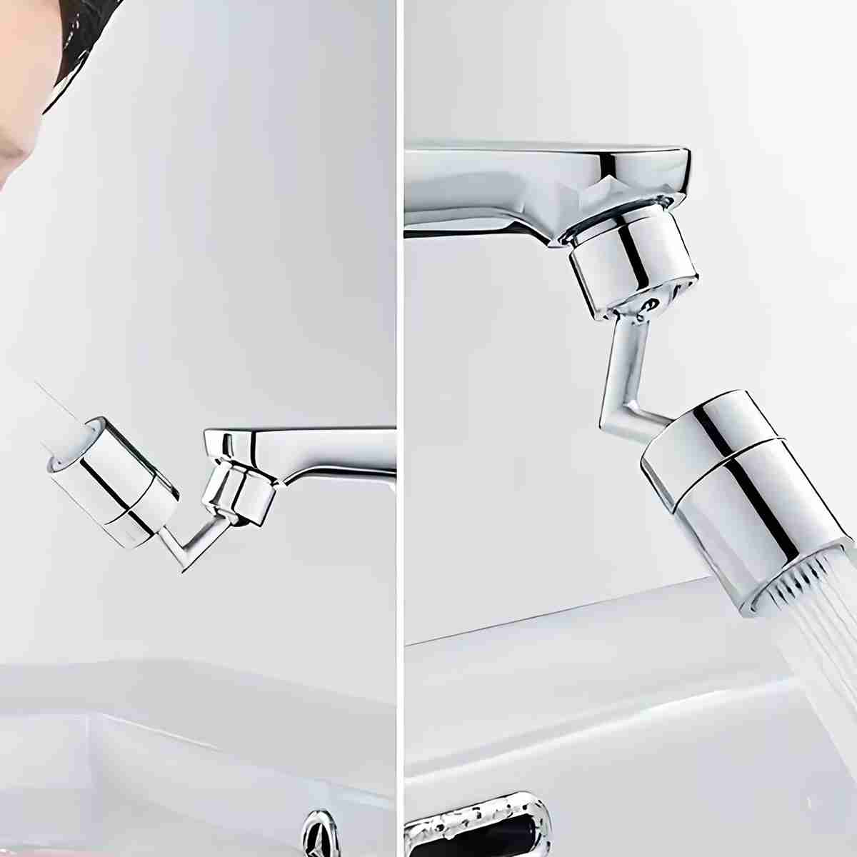 Extensor de Grifo giratorio Almalux® de 720 grados con filtro de agua -  anti-salpicaduras -  economizador