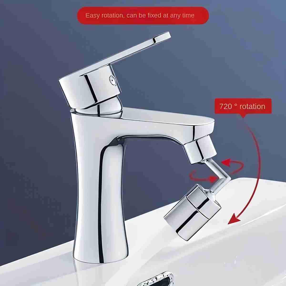 Extensor de Grifo giratorio Almalux® de 720 grados con filtro de agua -  anti-salpicaduras -  economizador