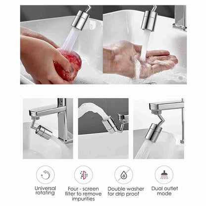 Extensor de Grifo giratorio Almalux® de 720 grados con filtro de agua -  anti-salpicaduras -  economizador