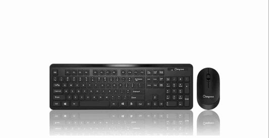 Teclado y raton inalámbrico óptico de 1200 dpi ergonómico 2 - 4G compatible con IOS y Windows Teclas silenciosas