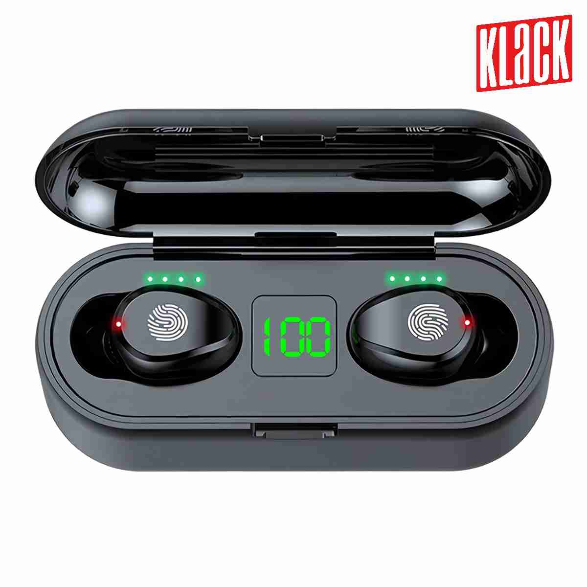 Auriculares Bluetooth True Wireless Almalux® KF9 In Ear con Micrófono