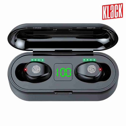 Auriculares Bluetooth True Wireless Almalux® KF9 In Ear con Micrófono