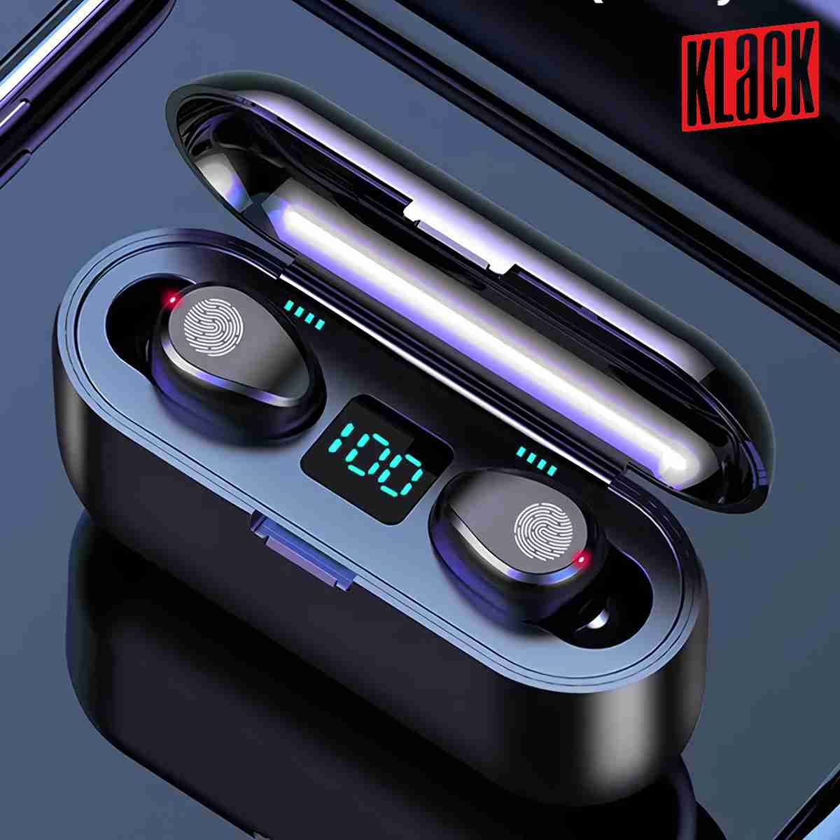 Auriculares Bluetooth True Wireless Almalux® KF9 In Ear con Micrófono
