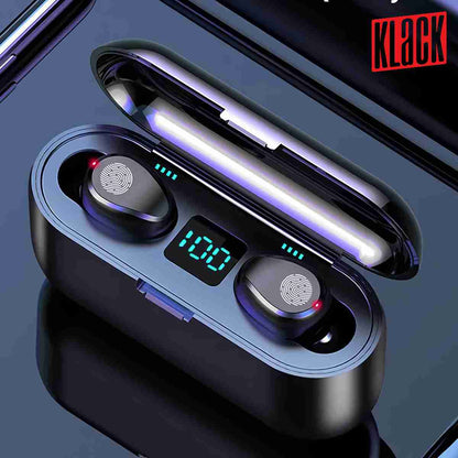 Auriculares Bluetooth True Wireless Almalux® KF9 In Ear con Micrófono