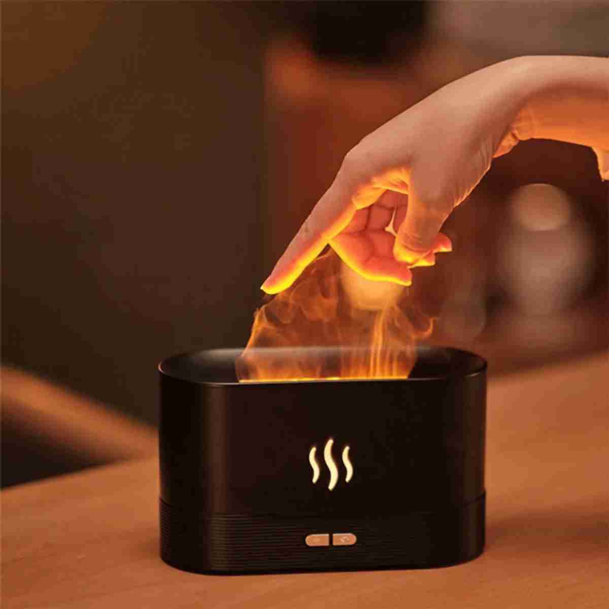 Difusor de aroma Almalux® con efecto de fuego 9 colores 180 ml