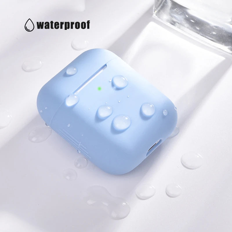 Funda de silicona Compatible con Airpods 1 y 2 (Colores aleatorios)
