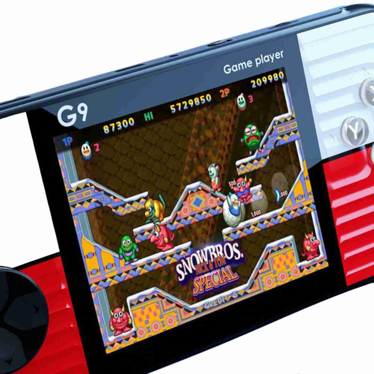 Consola de juegos Retro portátil Almalux® G9 con 666 juegos con Gamepad adicional
