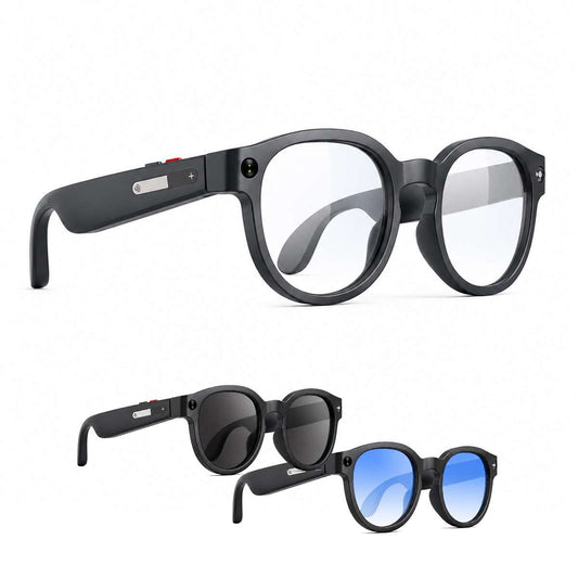 Gafas Inteligentes Almalux® AIMB-S1 con Cámara 2MP, Vídeo 1080P, Audio y Traducción IA con dos juegos de lentes de color de regalo