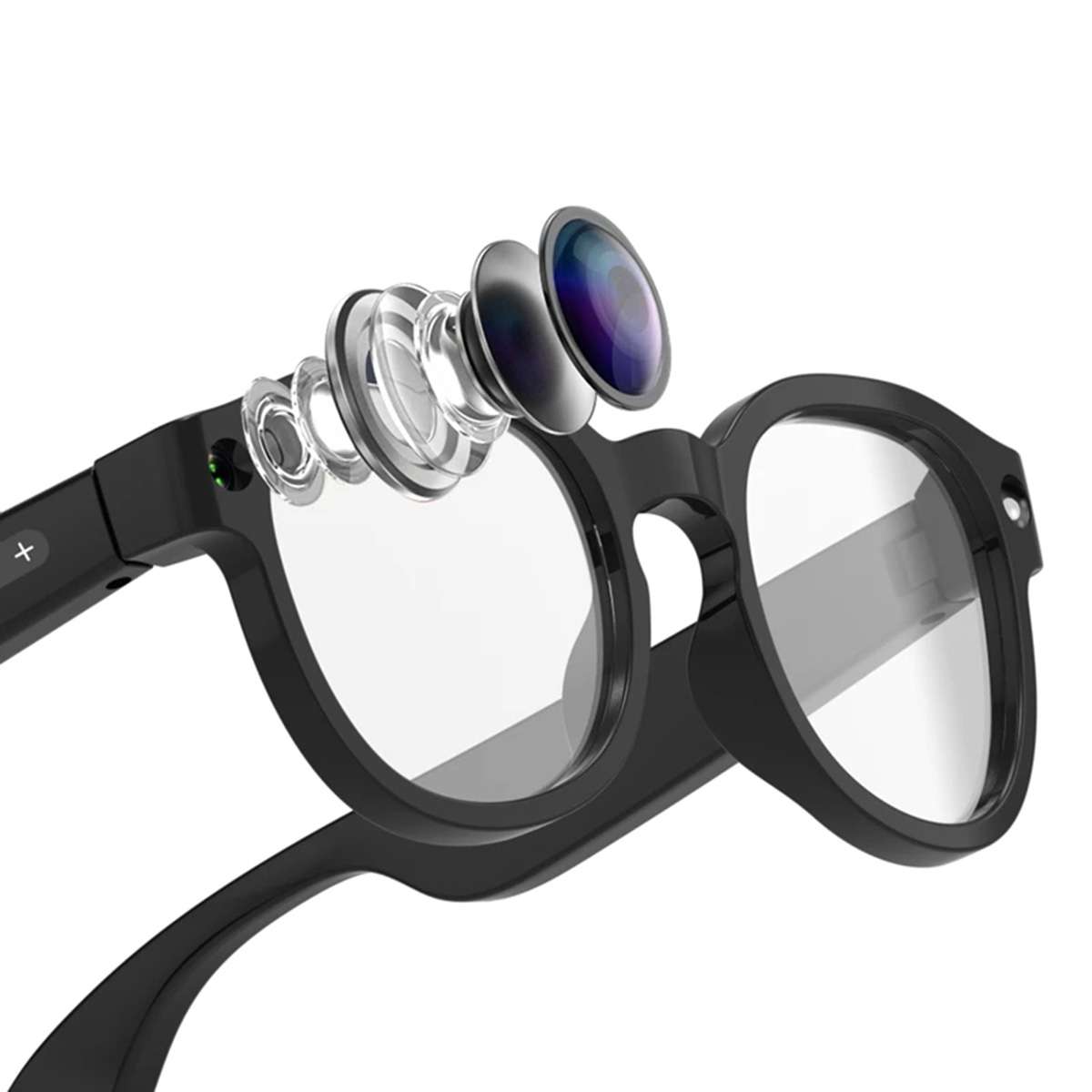 Gafas Inteligentes Almalux® AIMB-S1 con Cámara 2MP, Vídeo 1080P, Audio y Traducción IA con dos juegos de lentes de color de regalo