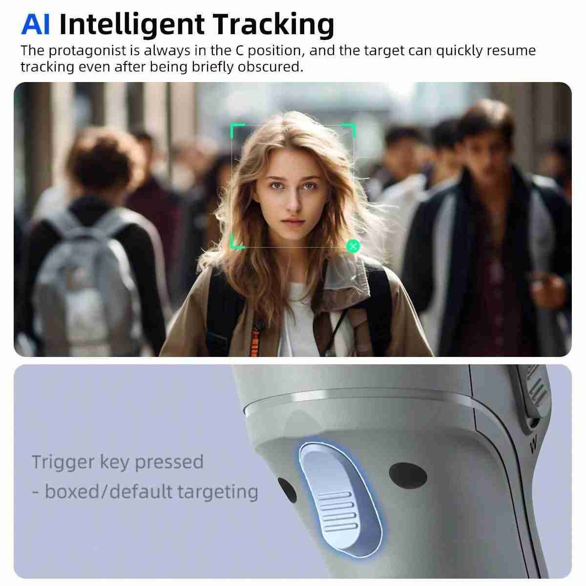 Estabilizador de Gimbal Almalux® M01 de 3 ejes con luz de relleno -  estabilizador de mano anti vibraciones para smartphone con trípode plegable -  toma de fotos desde el teléfono móvil