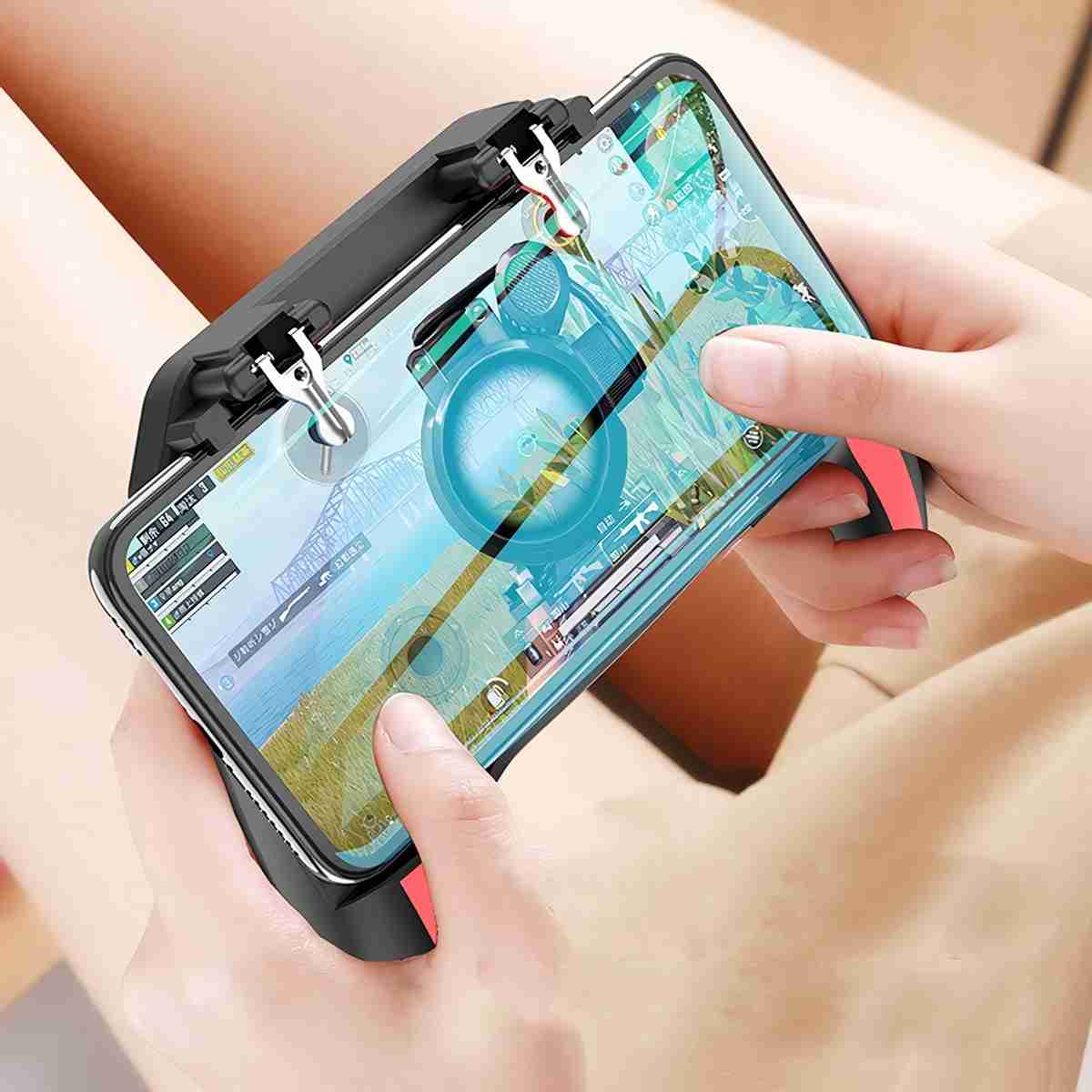 Controlador Joystick Gamepad para Juegos de Teléfono Móvil -  Almalux® H10 con Doble Ventilador -  Disparo Sensible -  Compatible con Teléfonos iOS y Android