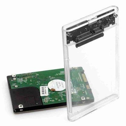 Caja de disco duro transparente Almalux® -  USB 3.0 a SATA -  HDD SSD de 2.5 pulgadas