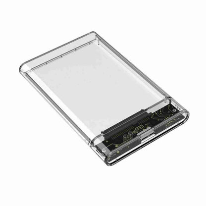 Caja de disco duro transparente Almalux® -  USB 3.0 a SATA -  HDD SSD de 2.5 pulgadas