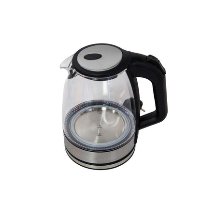 Hervidor de Agua Almalux® de Cristal 1.8L 2200W con Apagado Automático, Base 360°, Termostato de Alta Calidad y Protección contra Ebullición