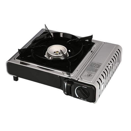 Cocina de Gas Almalux® Portátil con Maletín – Inoxidable, Encendido Piezoeléctrico, para Cartuchos de 230g