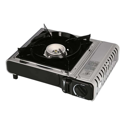 Cocina de Gas Almalux® Portátil con Maletín – Inoxidable, Encendido Piezoeléctrico, para Cartuchos de 230g