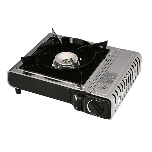 Cocina de Gas Almalux® Portátil con Maletín – Inoxidable, Encendido Piezoeléctrico, para Cartuchos de 230g
