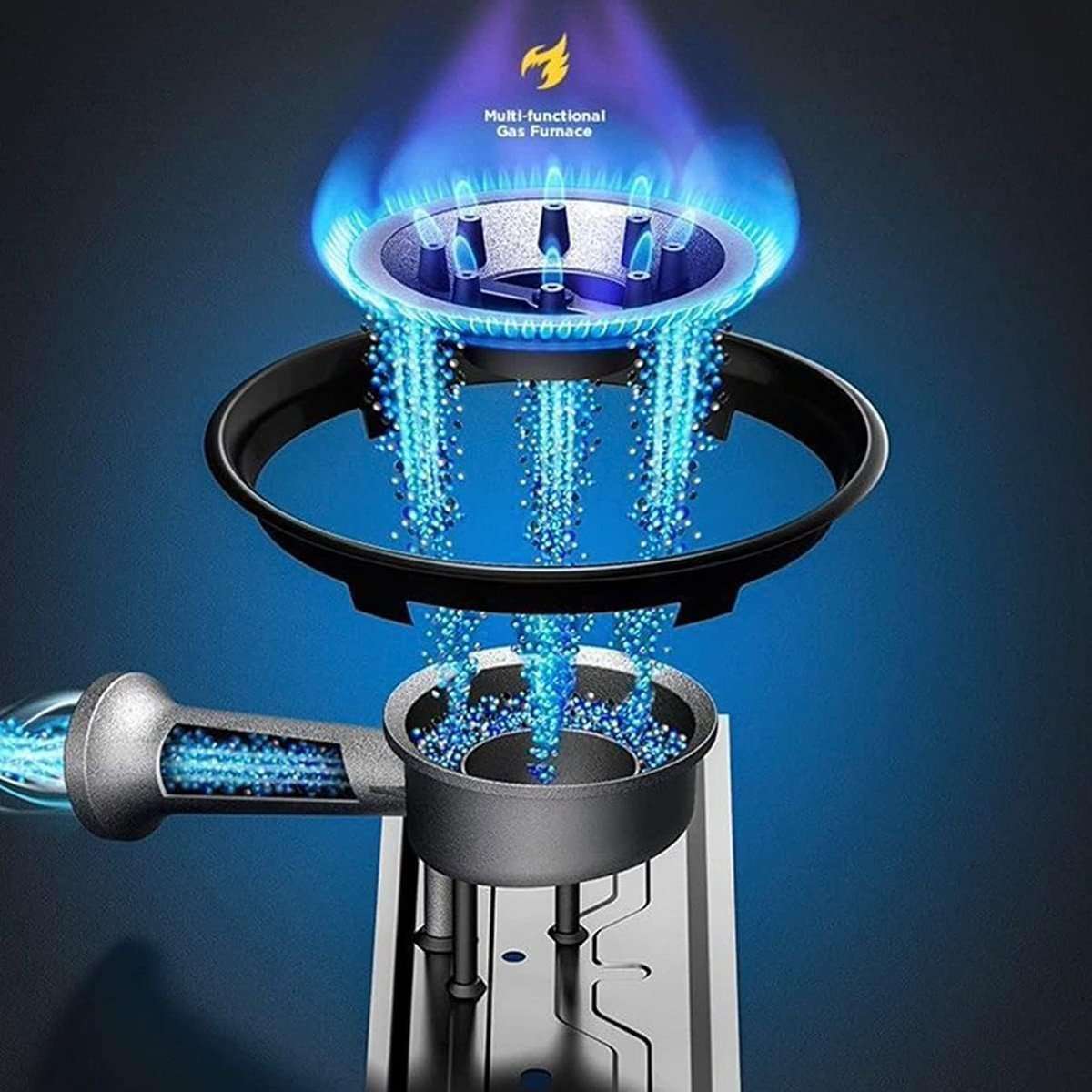 Cocina de Gas Almalux® Portátil con Maletín – Inoxidable, Encendido Piezoeléctrico, para Cartuchos de 230g