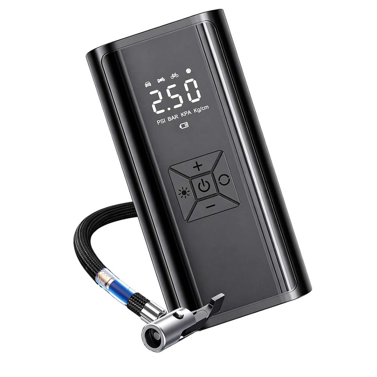 Compresor de Aire Portátil Inalámbrico Almalux® 6000 mAh 10,3 Bar con Pantalla Digital y Luz LED