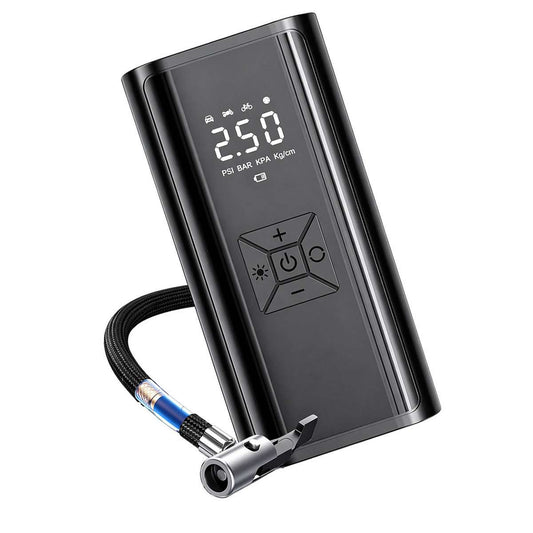 Compresor de Aire Portátil Inalámbrico Almalux® 6000 mAh 10,3 Bar con Pantalla Digital y Luz LED