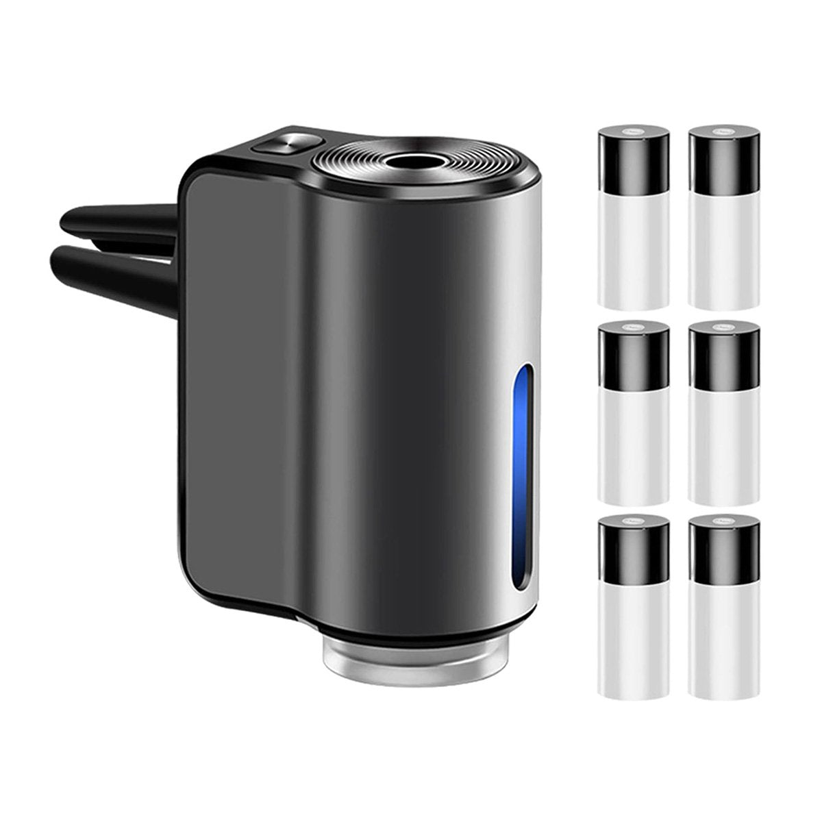 Difusor de Coche Inteligente Almalux® | Ambientador Eléctrico con Sensor Automático | Intensidad Ajustable y Recargable | Aleación de Aluminio y Esencia Natural