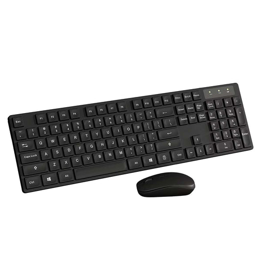 Teclado y Ratón Almalux® K10C de tamaño completo de 104 teclas en Español (Incluye Ñ), compatible con PC, tablet y portátil