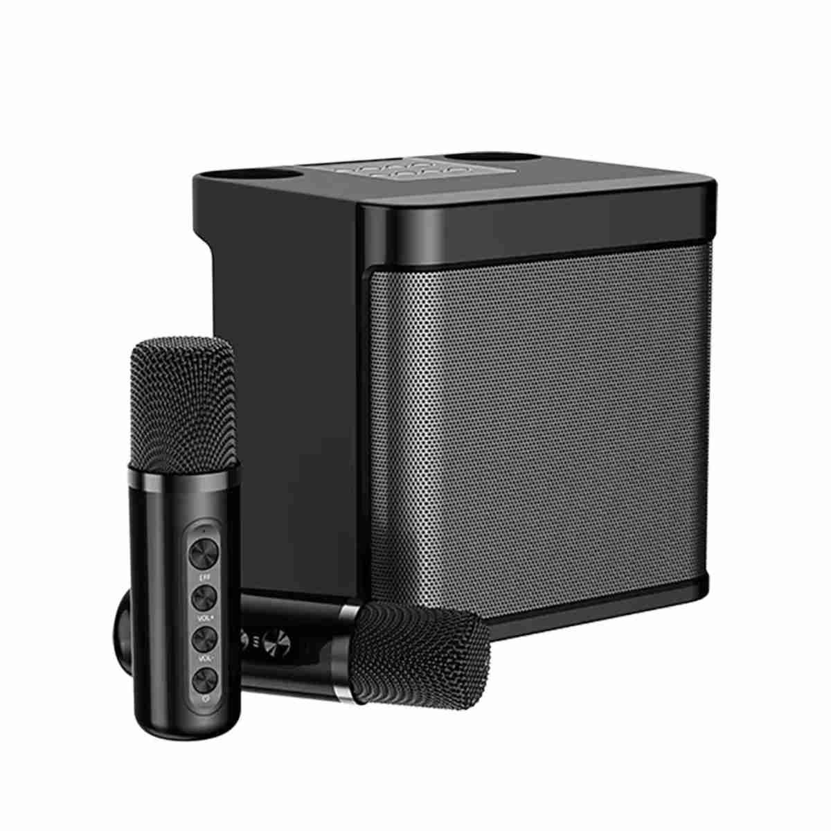 Altavoz Subwoofer Karaoke Almalux® con doble micrófono -  Bluetooth -  100W -  Cambiador de Voz