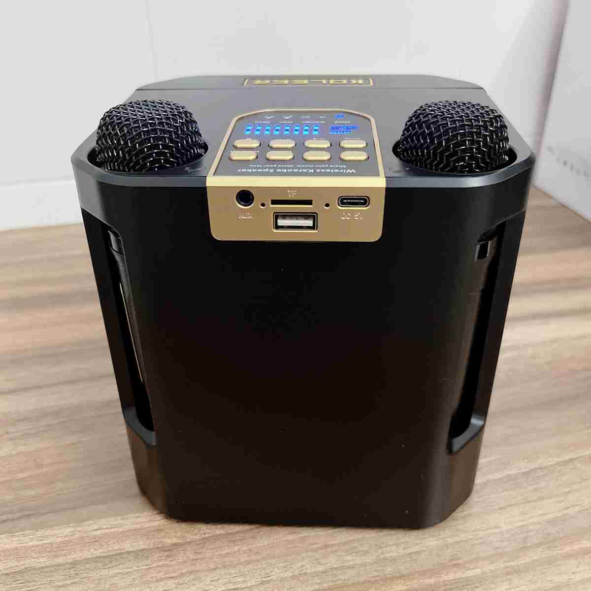 Altavoz Subwoofer Karaoke Almalux® con doble micrófono -  Bluetooth -  100W -  Cambiador de Voz